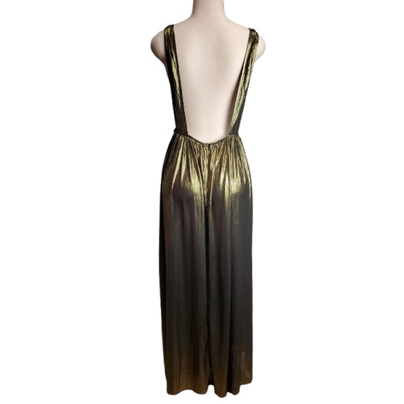 Shein women's metallic gold long dress size L - Picture 5 of 5
